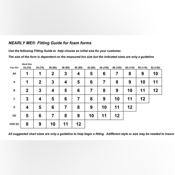 Nearly Me Casual Asymetrical Foam Breast Form Prosthesis Size 38B Left - Picture 8 of 8